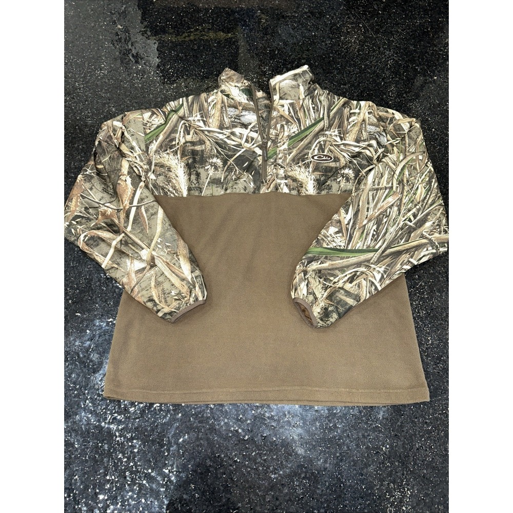 Drake Waterfowl Systems Pullover Jacket RealTree MAX-5 Camo Men's XLarge Fleece
